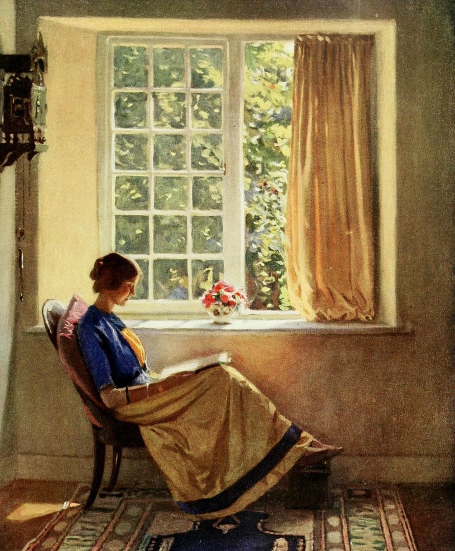 Картина у окна. Harold Knight (1874 - 1961) картины. Гарольд Найт. Гарольд Найт (Harold Knight, 1874-1961) - английский художник .работы. Гарольд Найт художник.